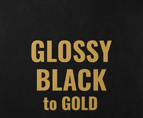 Glossy Black/Gold